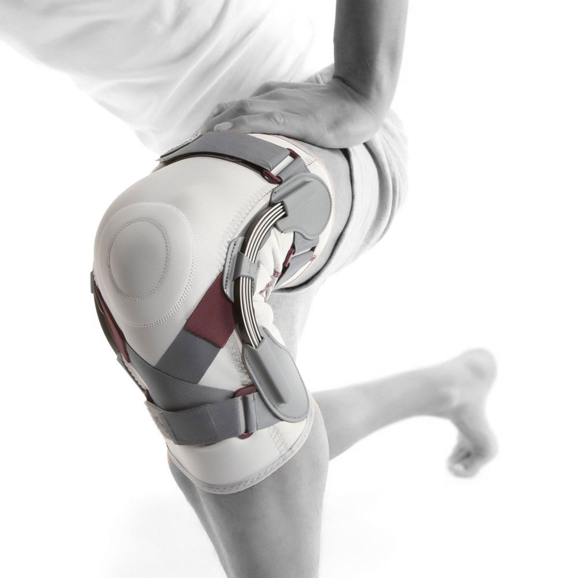 Push Med Kniebandage mit Lamellenführungen für Instabilität und Arthrose