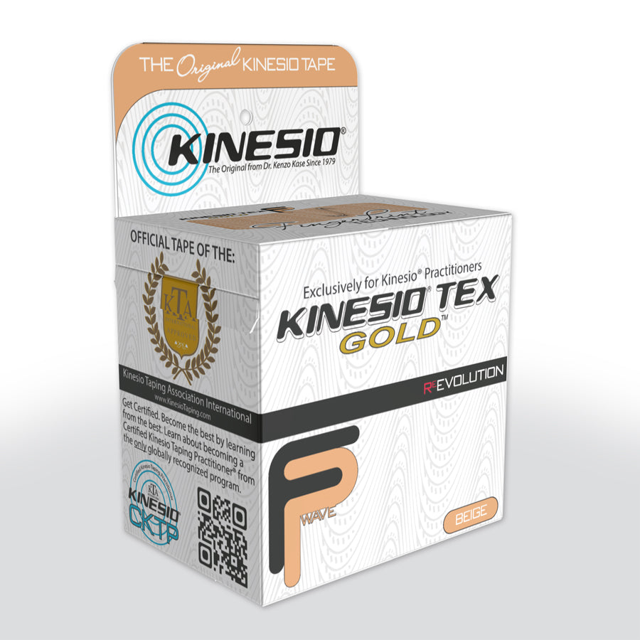 Kinesiologie-Tape Kinesio Tex Gold FP 5 Meter beige für Sportverletzungen und Muskelunterstützung