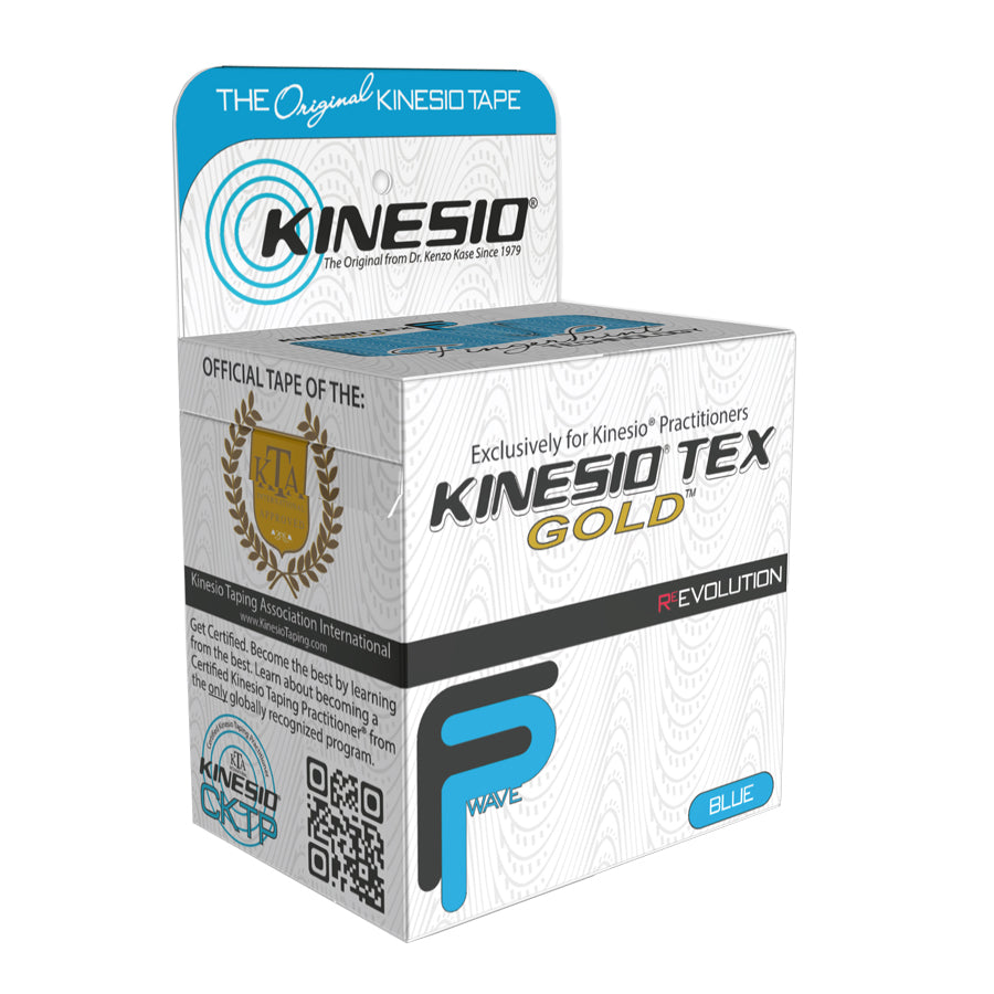 Kinesiologie-Tape Kinesio Tex Gold FP 5 Meter blau für Sportverletzungen und Muskelunterstützung