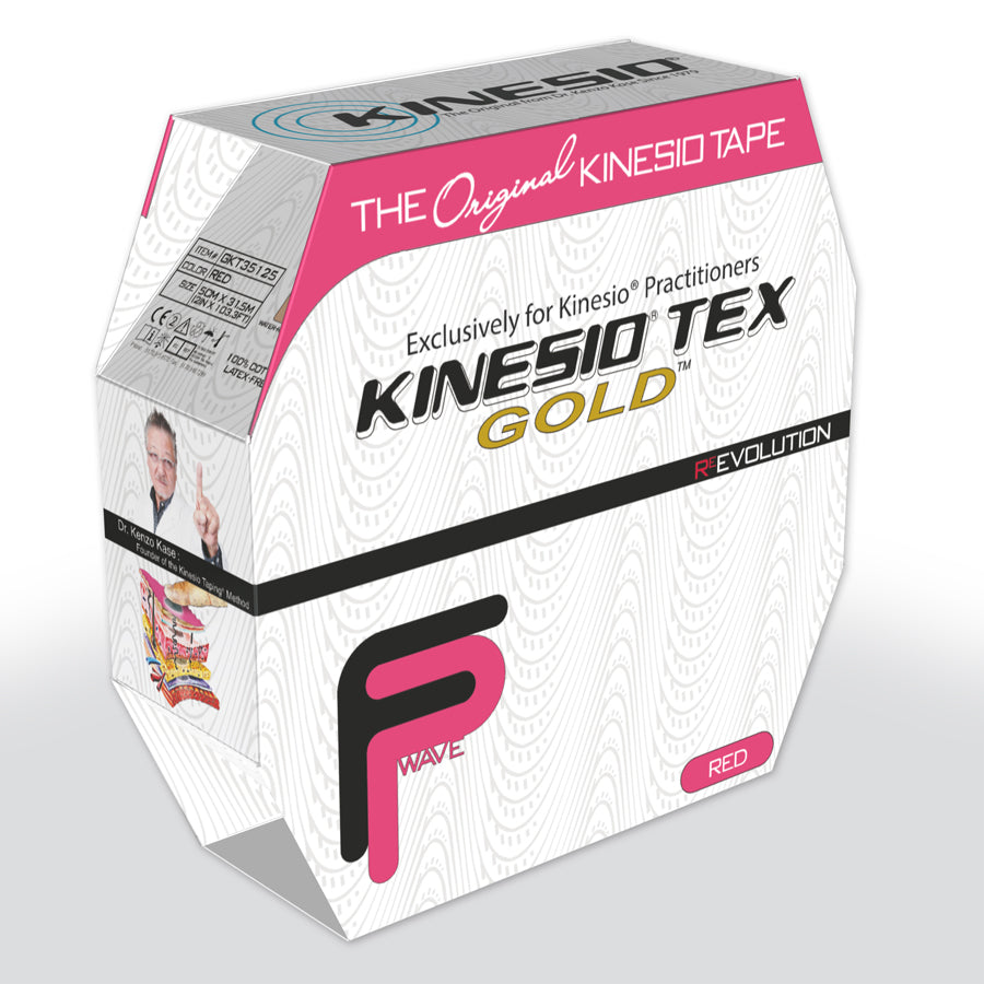 Kinesiologie-Tape Kinesio Tex Gold FP 31,5 Meter rosa für Sportverletzungen und Muskelunterstützung