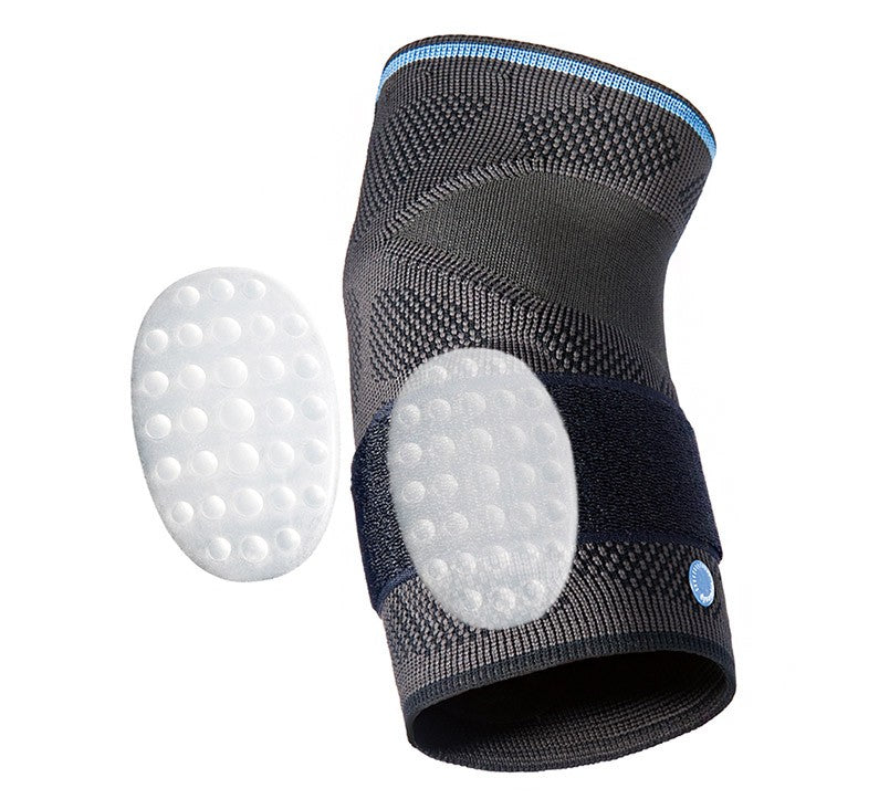 Dynamics Plus elbow brace with double-sided relief for tennis arm, golf arm and mouse arm