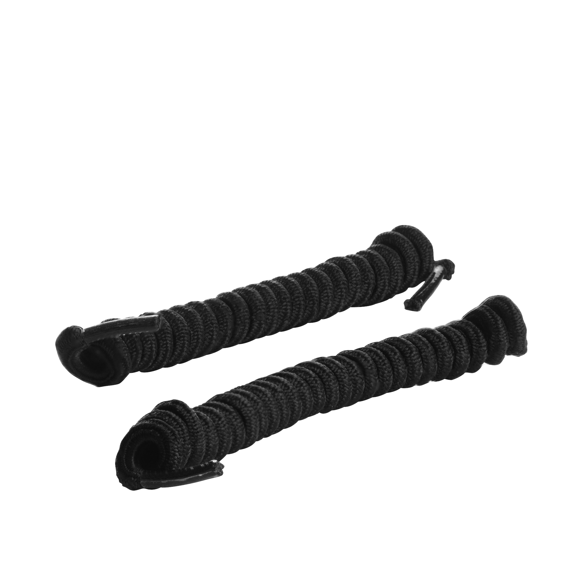 Elastisches Spiralschnürsenkel schwarz 3er-Pack