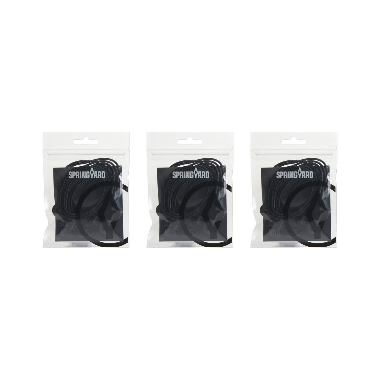 Elastische Schnürsenkel mit Schloss schwarz 3er-Pack
