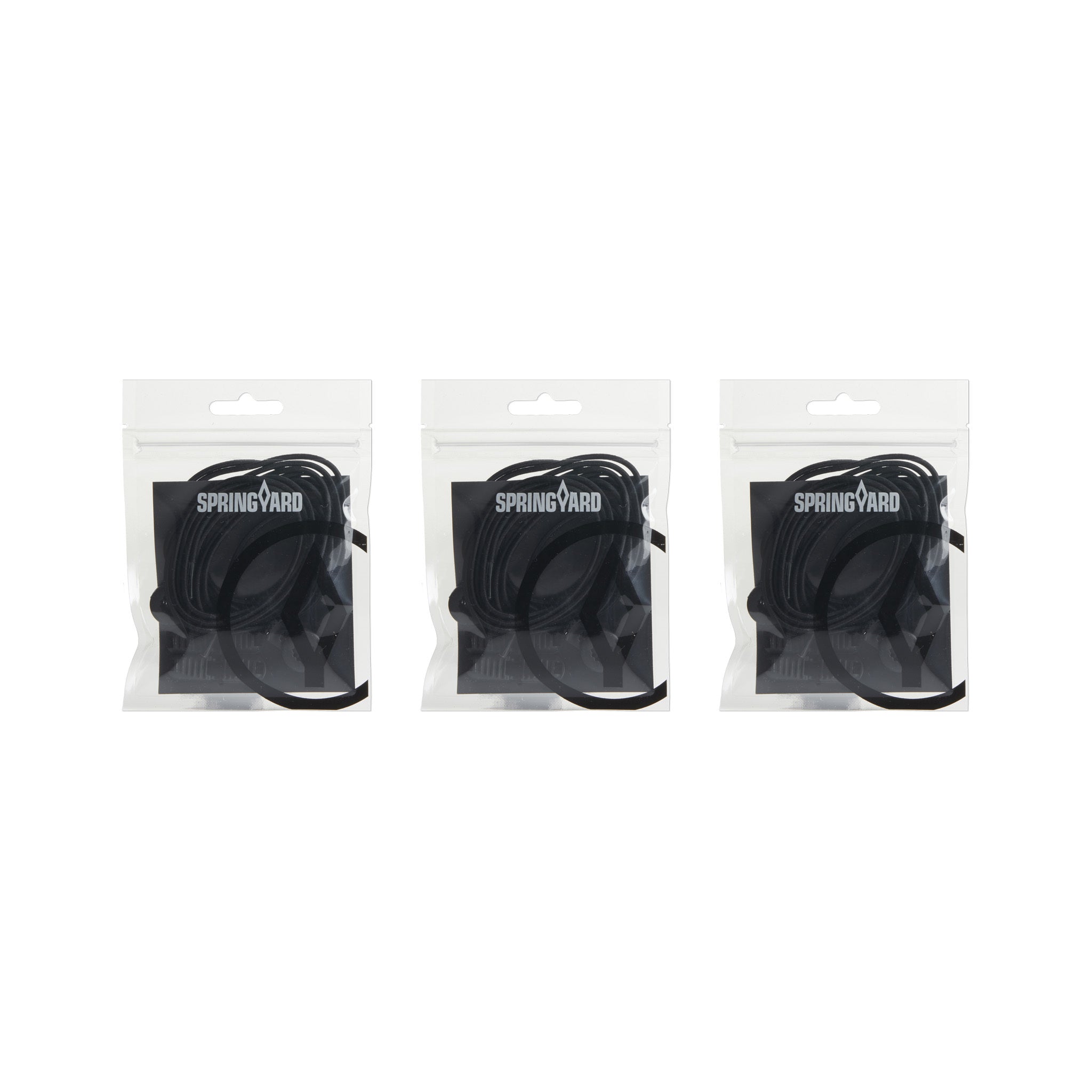 Elastische Schnürsenkel mit Schloss schwarz 3er-Pack
