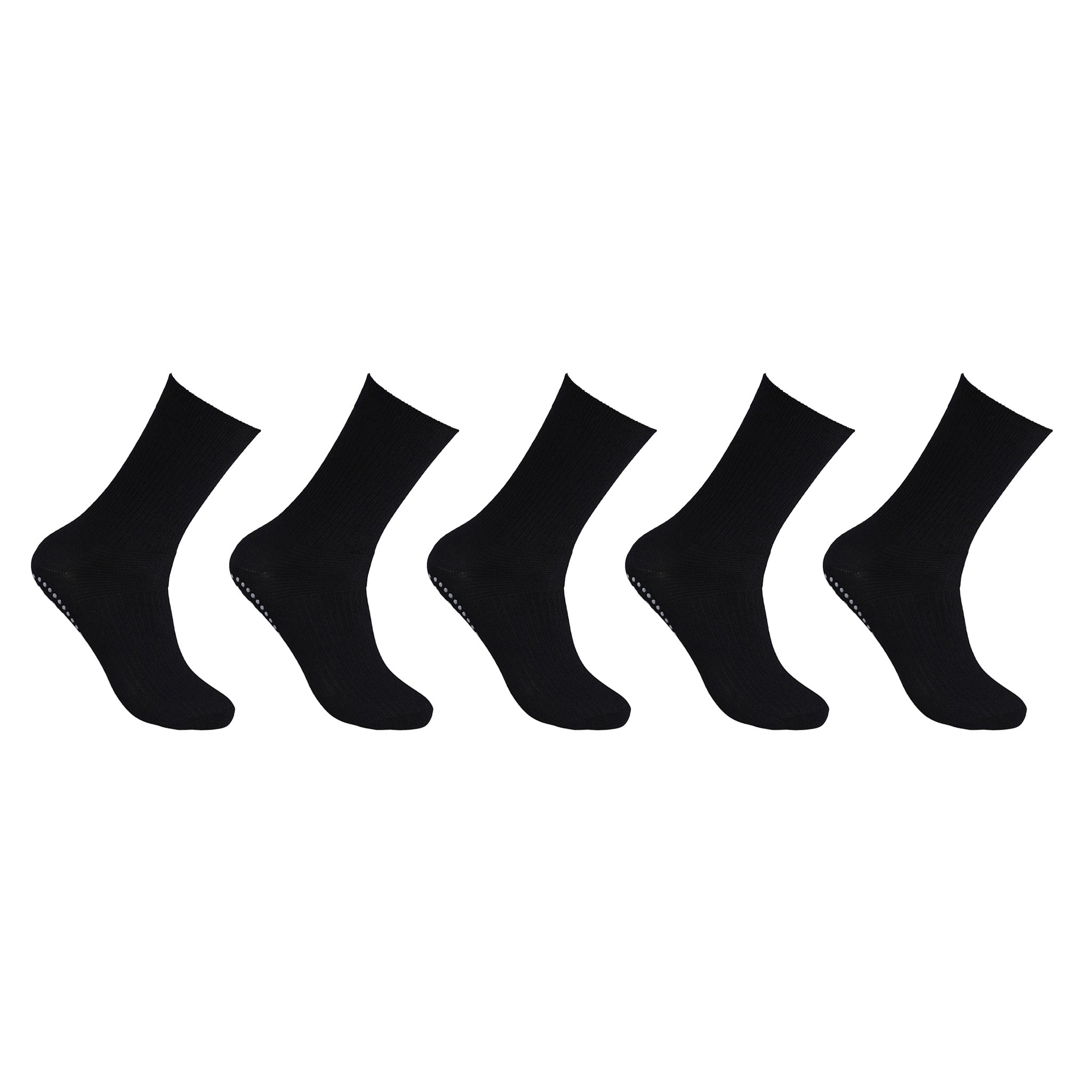 Socks with anti-slip properties for increased safety indoors 5-pack