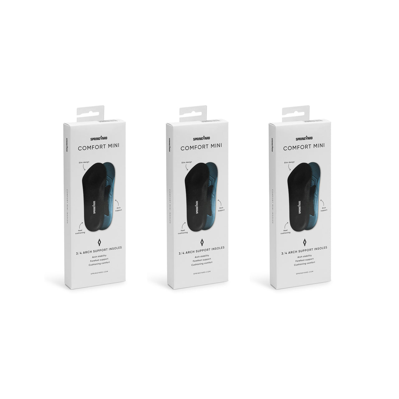 Comfort Mini Einlage mit Fußgewölbestütze 3er-Pack