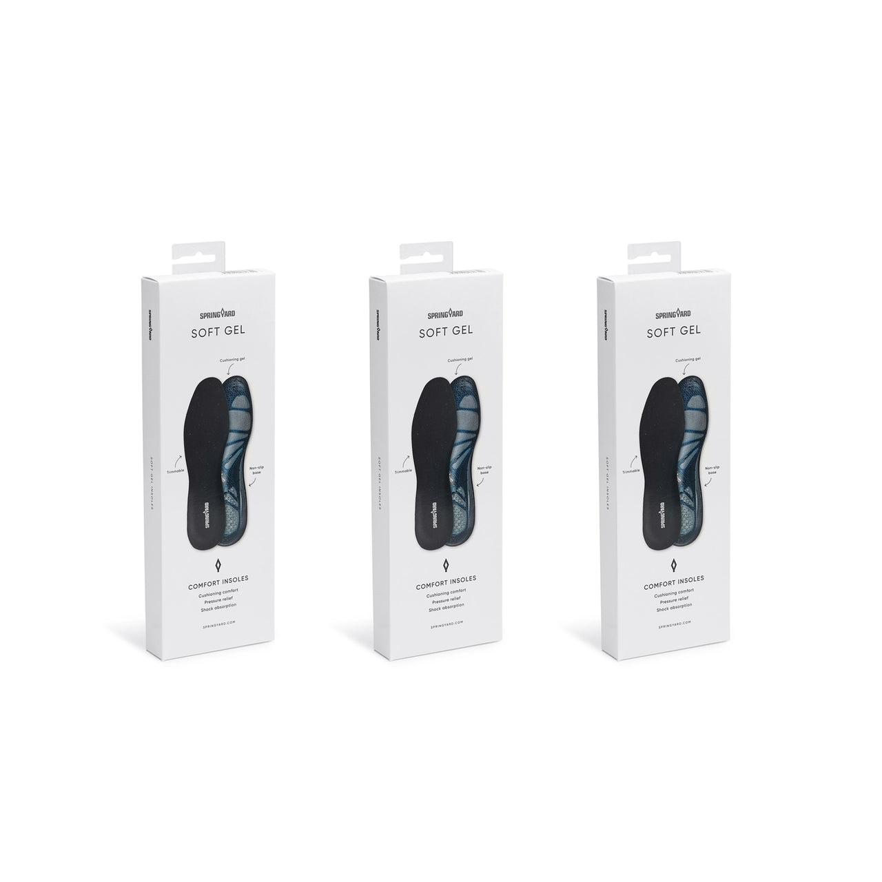 Soft Gel Einlage für stoßdämpfenden Komfort 3er-Pack