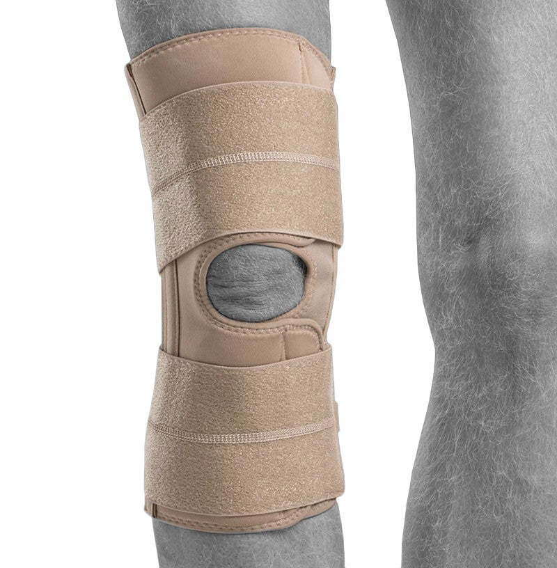 ARX Liga Spring Wrap Kniebandage beige für ältere Menschen mit Knieschmerzen und eingeschränkter Beweglichkeit
