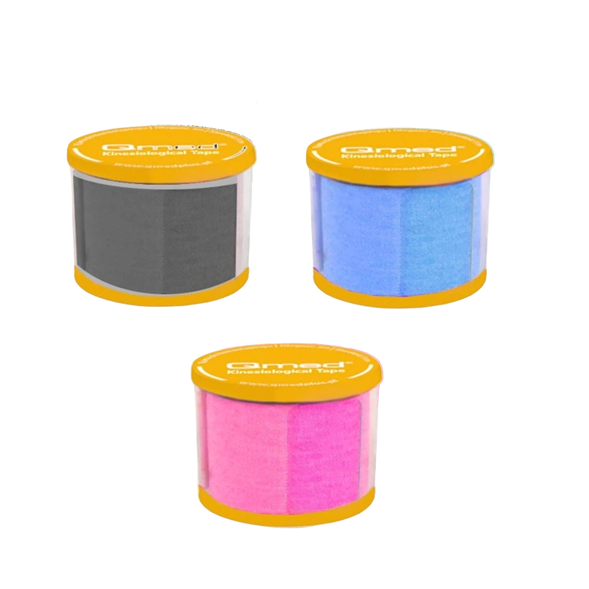 Kinesiologie-Tape gemischte Farben mit hoher Dehnbarkeit 3er-Pack