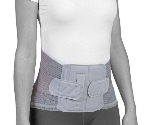 Rückenbandage mit atmungsaktivem Stoff und individueller Anpassung