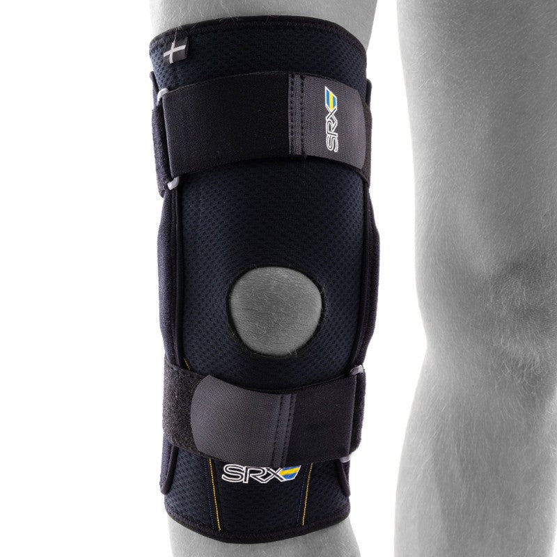 SRX Kniebandage mit gelenkigen Schienen für instabile Kniegelenke