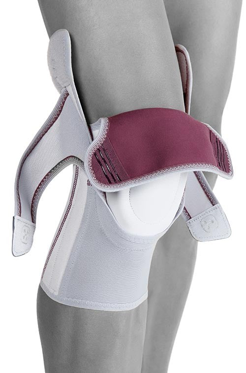 Push Care Kniebandage mit anpassbarem Oberschenkelumfang für Knieinstabilität