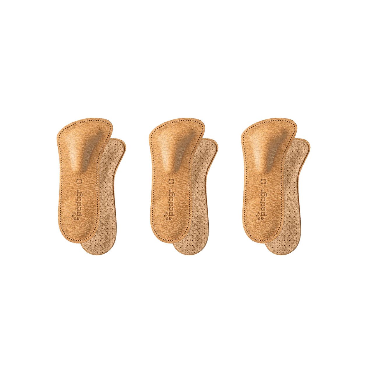 Comfort-Einlage mit Pelotte für gesenktes Vorderfußgewölbe und Hallux valgus 3er-Pack