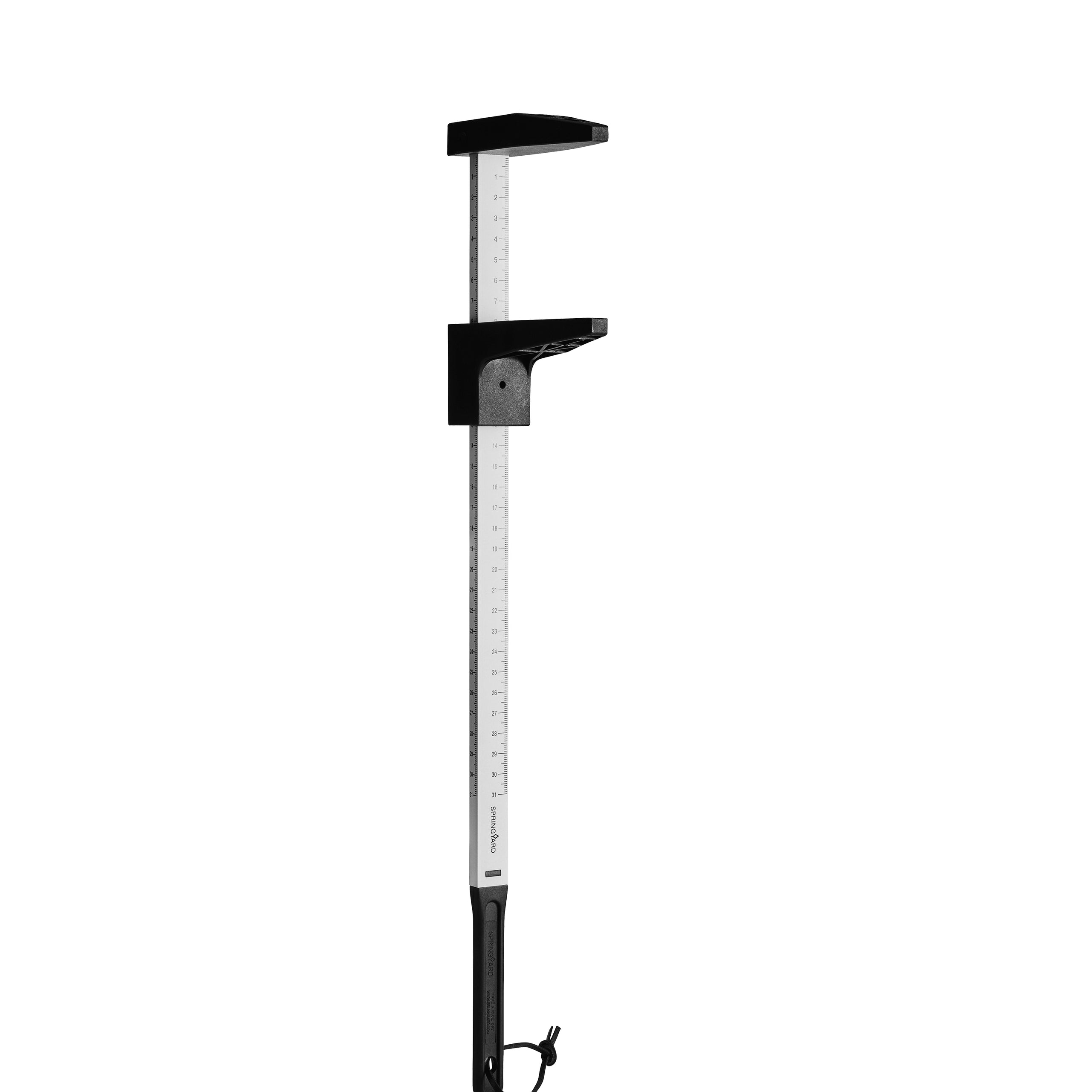 Foot length and shoe size measuring gauge