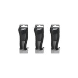 Elastisches Spiralschnürsenkel schwarz 3er-Pack