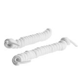Elastische Spiralschnürsenkel weiß 3er-Pack