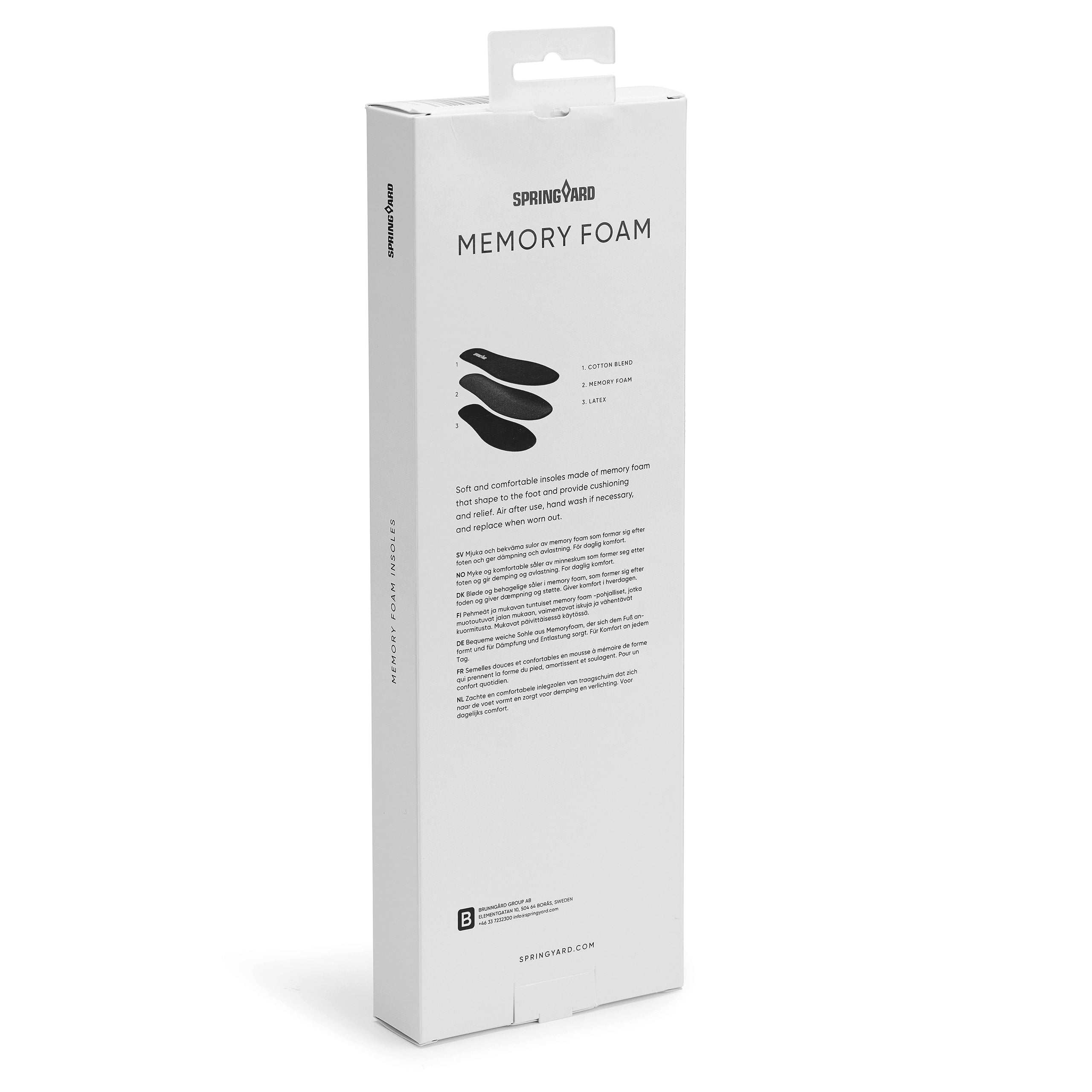 Memory Foam Einlage für formbare Komfort 3er-Pack