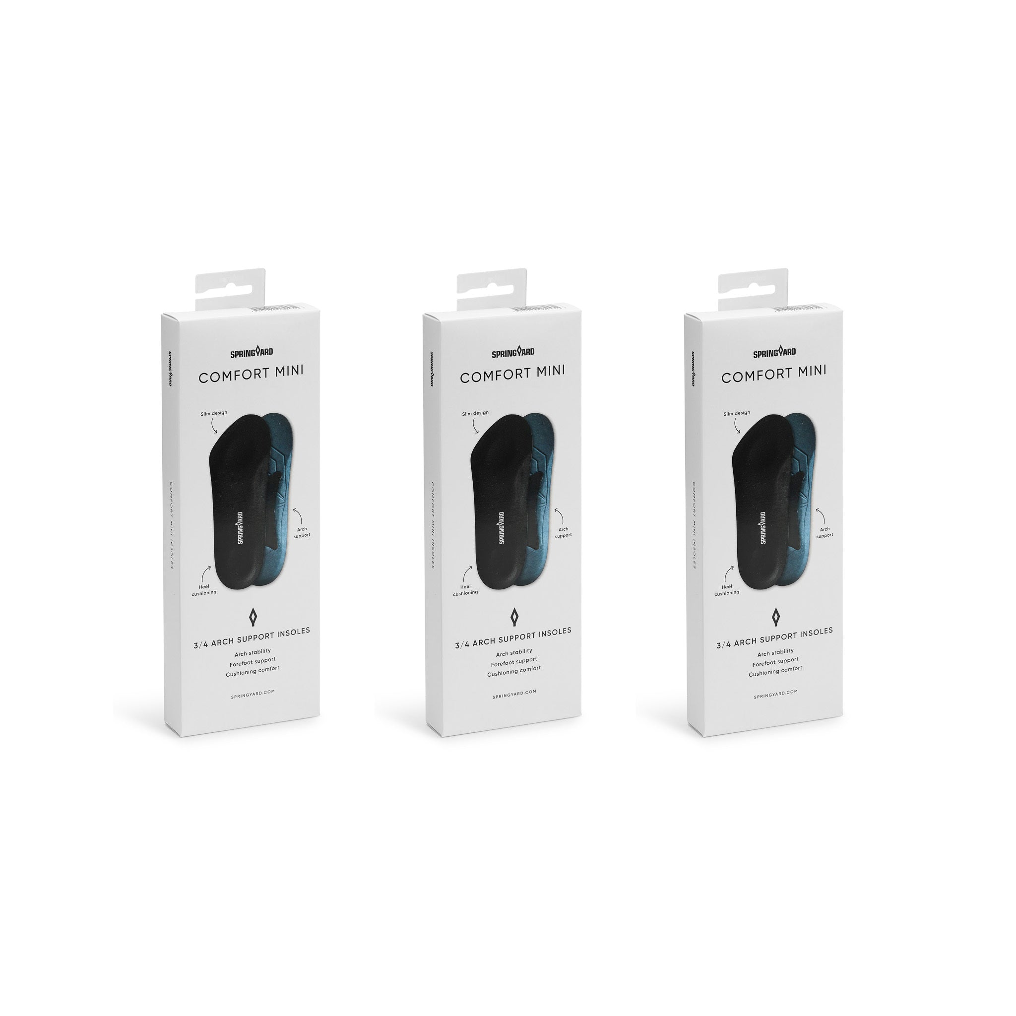 Comfort Mini Einlage mit Fußgewölbestütze 3er-Pack