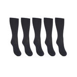 Stützstrümpfe extra breite Beinweite schwarz 5er-Pack