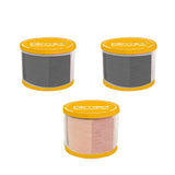 Kinesiologie-Tape schwarz und beige mit hoher Dehnbarkeit 3er-Pack