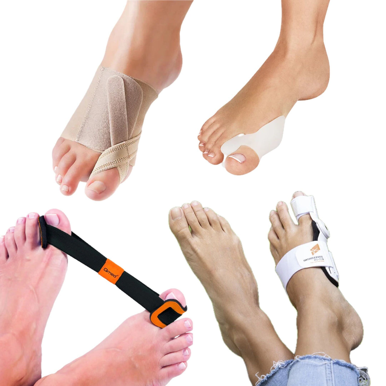 Hallux valgus Set mit Unterstützung, Entlastung und Bewegungsübungen