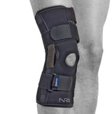 NRX Liga Light warming knee brace with lateral stabilization for ligament injuries